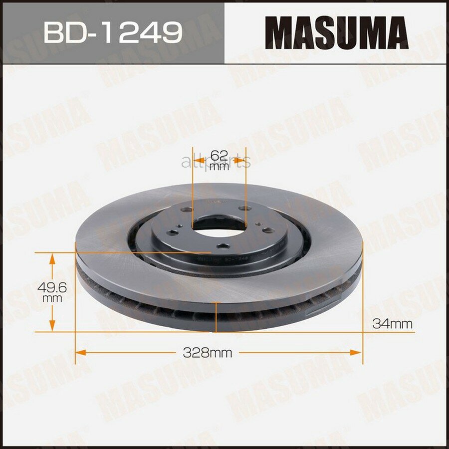 MASUMA BD-1249 Диск тормозной