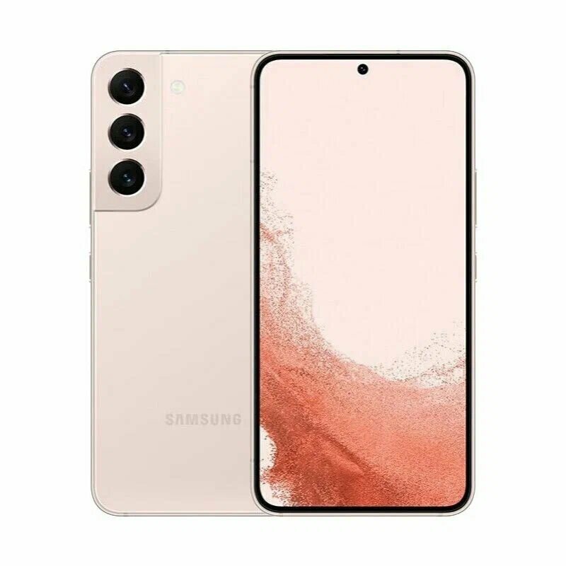 Смартфон Samsung Galaxy S22, 8ГБ/256Гб, розовый, NFC, быстрая зарядка — фото 1
