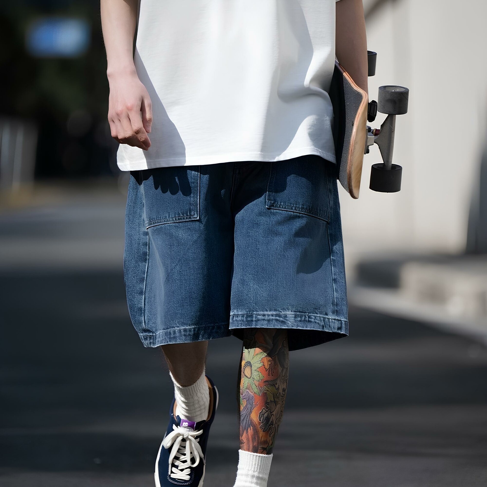 Бермуды  Baggy, размер 3XL, синий