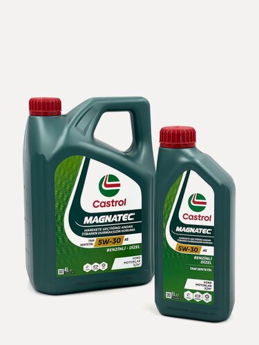 Изображение товара Комплект масло моторное Castrol Magnatec 5w-30 A5 , 4 литра + 1 литра , синтетическое 5 литров