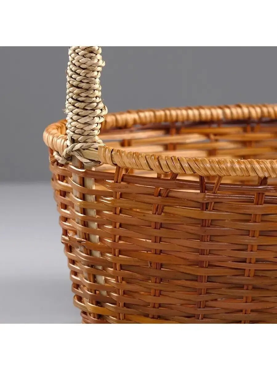 Корзина для хранения плетеная 34х27х13/39 см