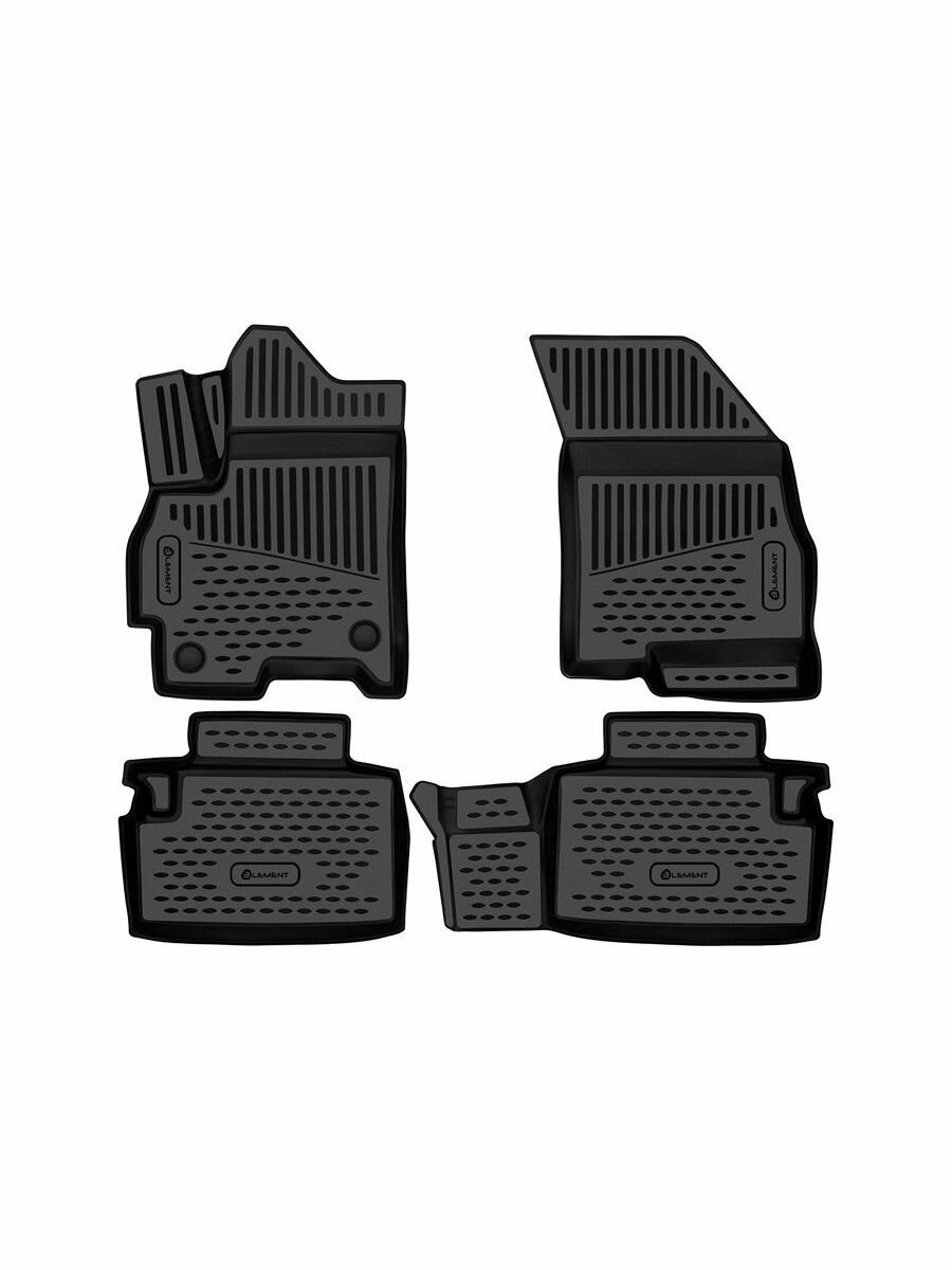 Коврики 3D в салон для CHERY Tiggo 4 New 2024-/TENET T4 2025-, 4 шт. (полиуретан) / Черри Тигго 4 Про