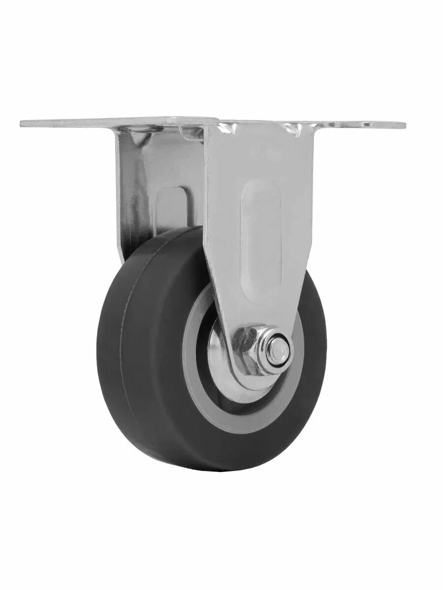 Колесо для тачки тележки неповоротное 50 мм СИБРТЕХ 68707