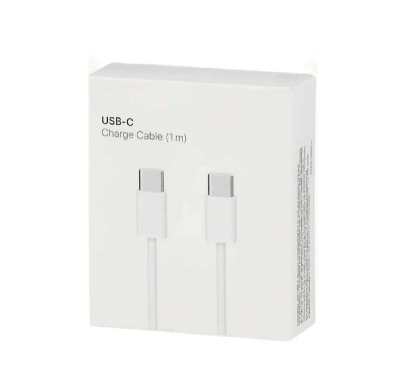 Кабель для быстрой зарядки USB Type-C- USB Type-C, 1м, тканевая оплетка, белый