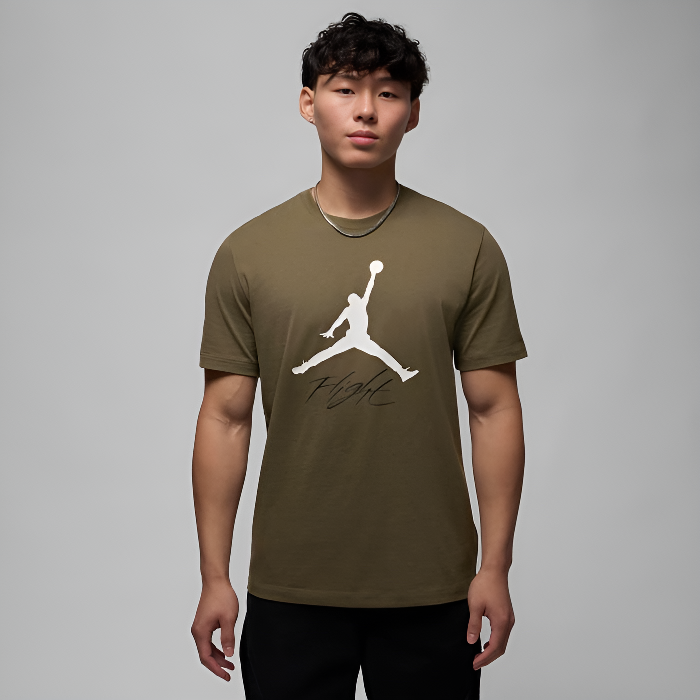 Футболка NIKE Jumpman Flight, размер 46-48, хаки