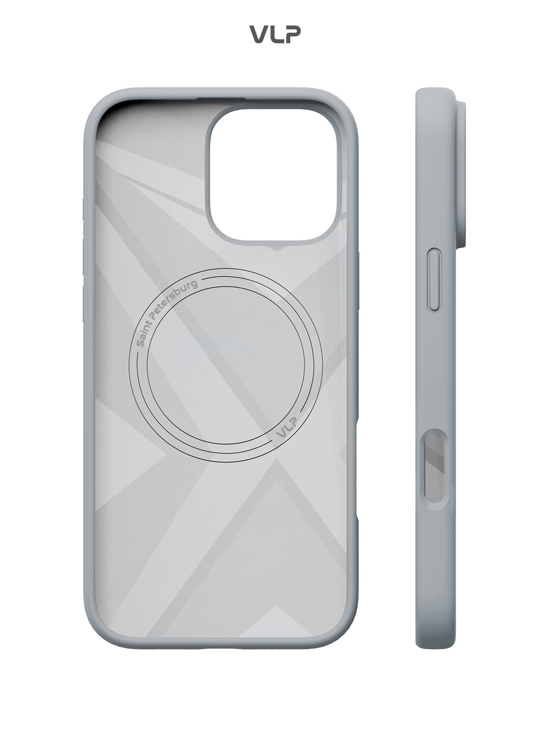 Чехол на iPhone 16 ProMax с MagSafe VLP Aster Case, серый — фото 1