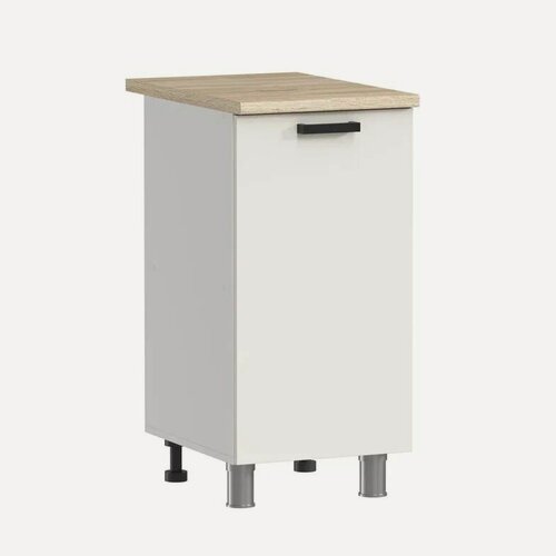 Изображение товара ARNIKA Шкаф для кухни напольный без столешницы "Комфорт Эстетик", молочный МДФ, 44,2х40х82 см