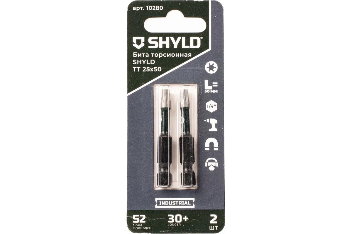 SHYLD Бита торсионная Torx Tamper 25x50 (2шт.) 6691381