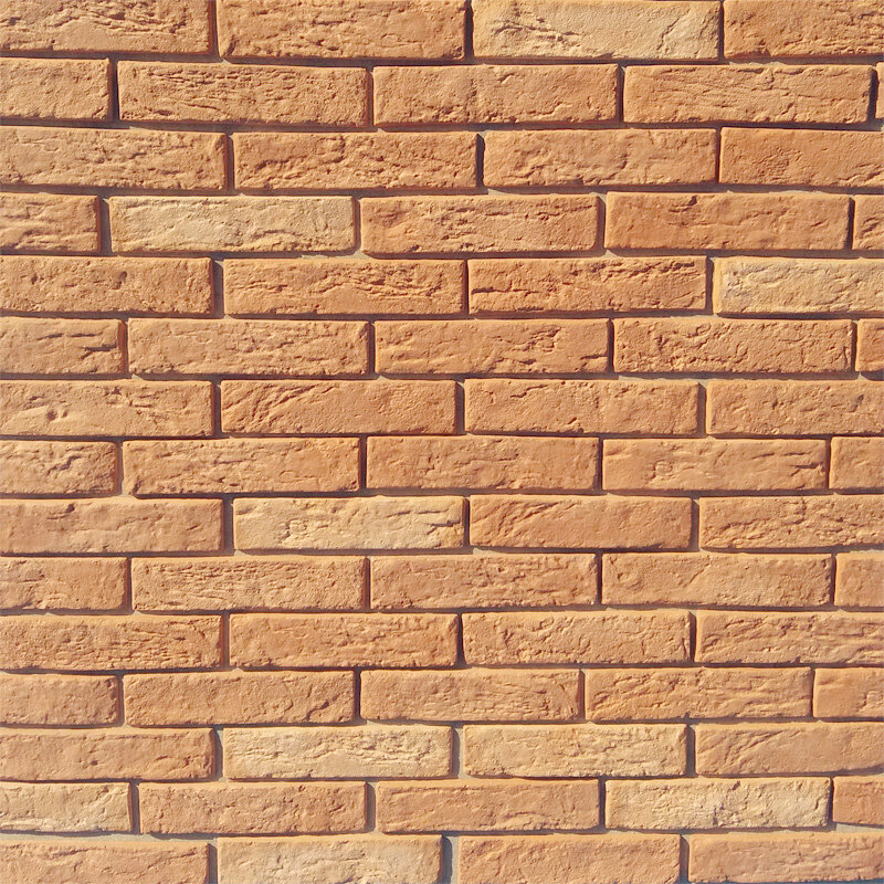 Облицовочный кирпич Ramo "Верона фино" для внутренней отделки гипсоцементный терракот 1м2