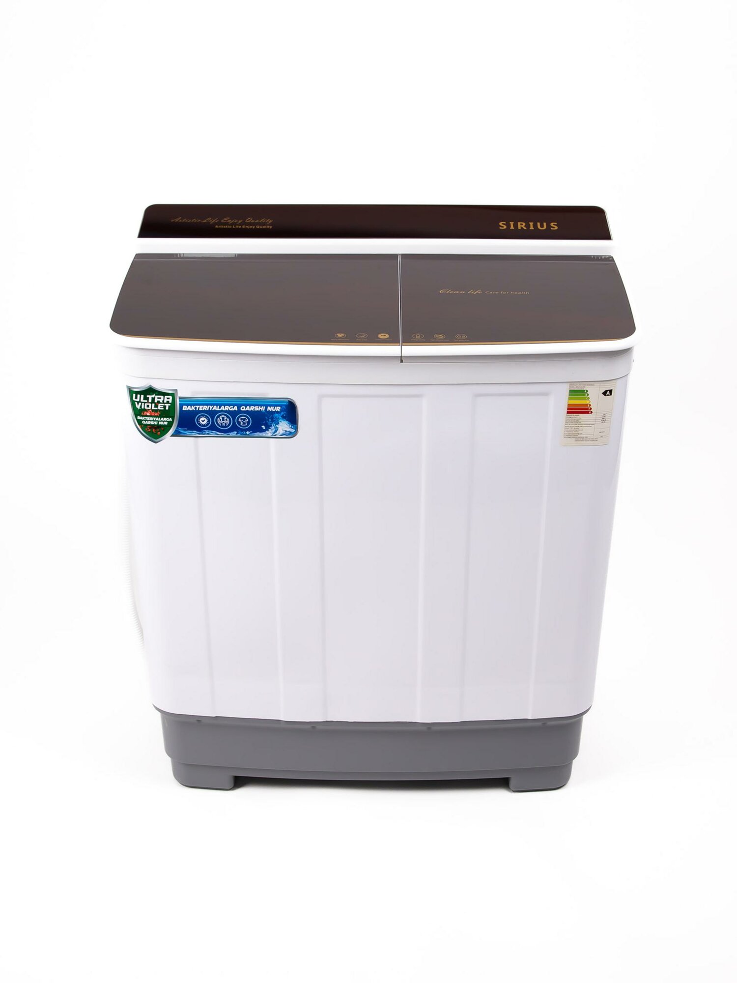 Стиральная машина Sirius WCD, 9 кг, бордовый, с дополнительным баком для сушки 281 Y