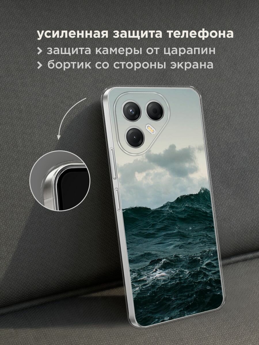 Чехол на Tecno Pova 7 5G / Текно Пова 7 5G с принтом "Волны 11" — фото 1