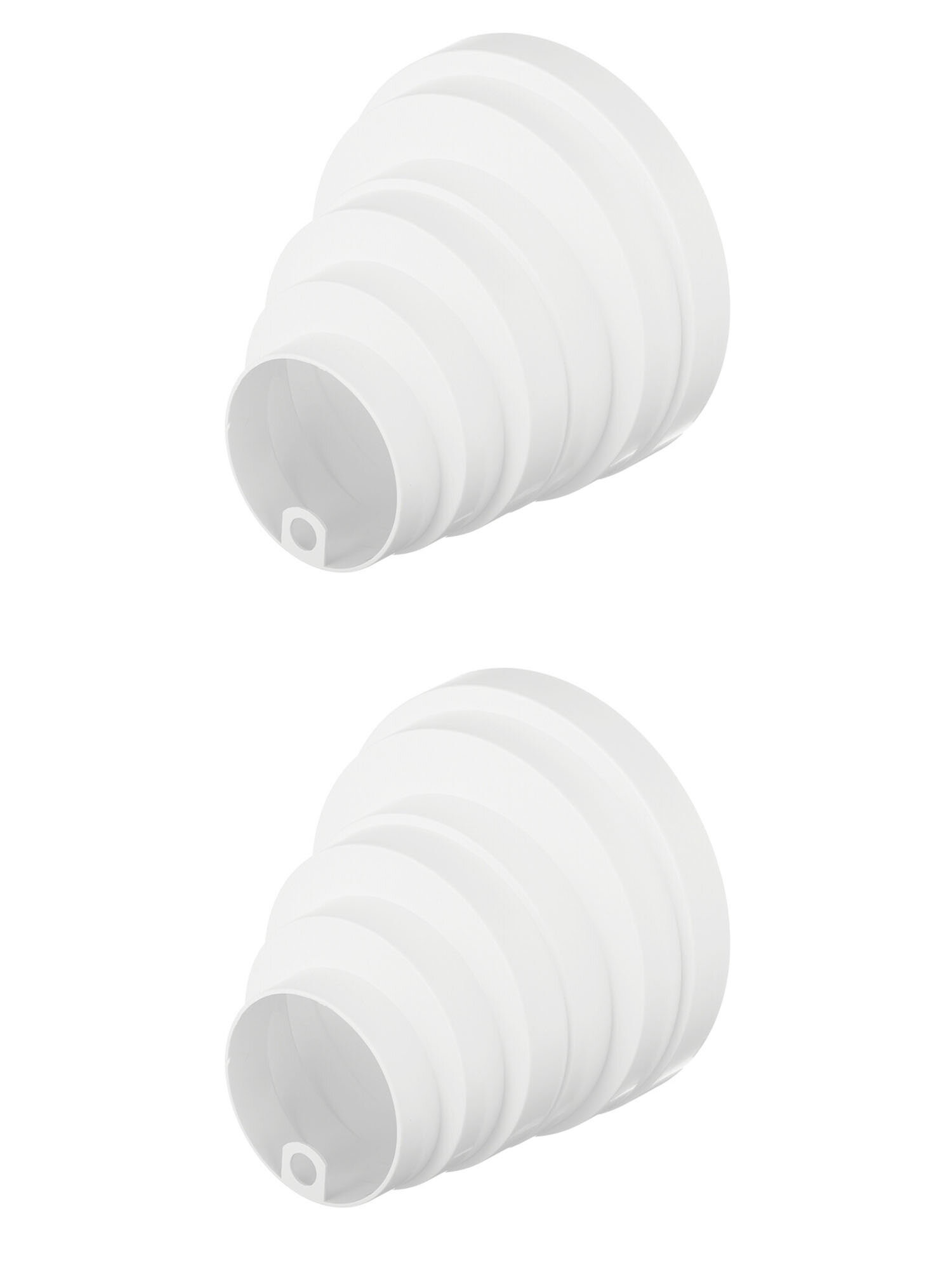 Соединитель для круглых воздуховодов пластиковый d80/100/120/125/150/160 мм (2 шт.)
