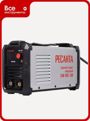 Изображение товара Сварочный инверторный аппарат Ресанта САИ-250Т LUX 65/72, 230 В, для ручной дуговой сварки