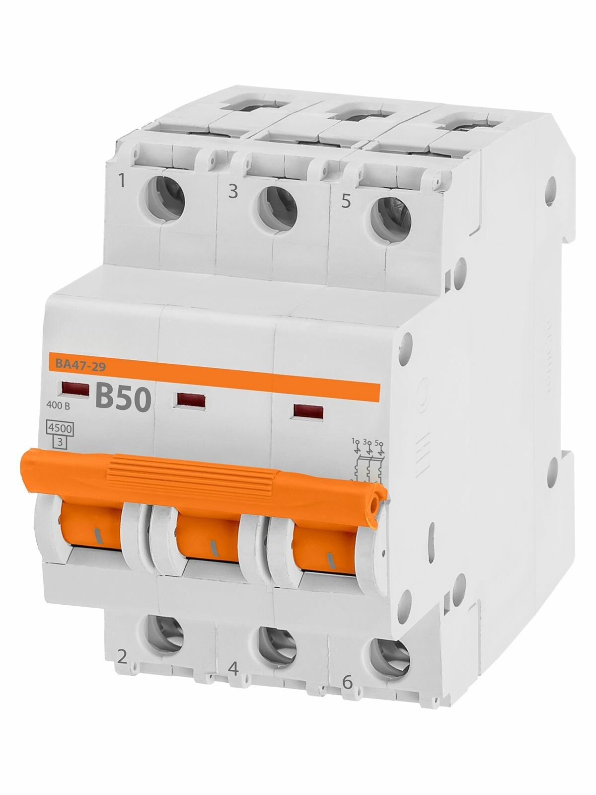 Выключатель автоматический ВА47-29 3Р 50А 4,5кА х-ка B