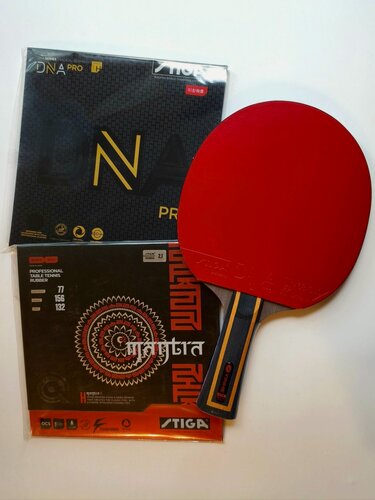 Изображение товара Теннисная ракетка Ручная сборка Yinhe Y13 + Stiga DNA pro H + Stiga mantra H / бескомпромиссная атака