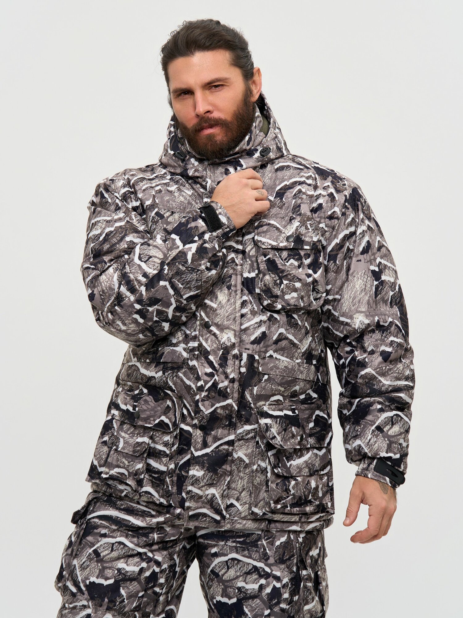 Комплект верхней одежды БАБЕК Осень-зима 2026 размер 48-50.182-188 черный белый серый