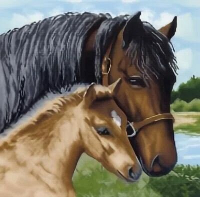 Рисунок на канве Матренин посад 41х41 см Забота (МП.41х41.0968)