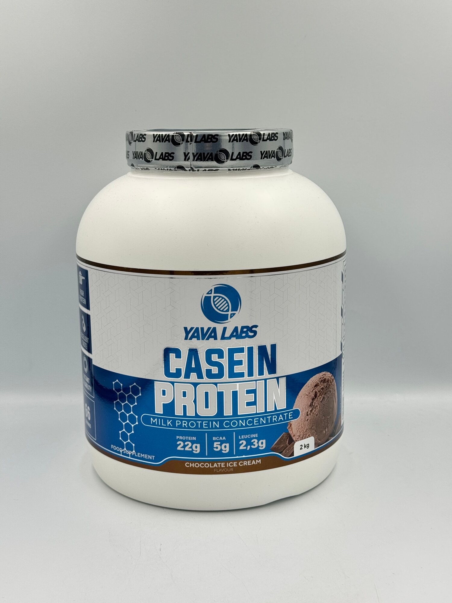 YAVA Casein 2kg вкус Шоколад вкус chocolate крем казеин протеин