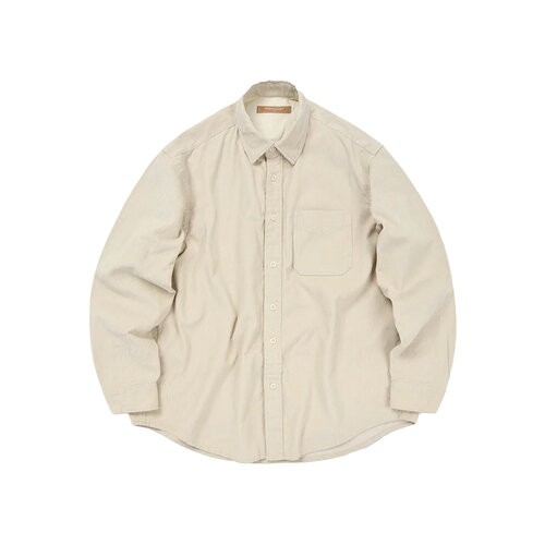 фото Рубашка frizmworks og corduroy shirt, размер l, бежевый