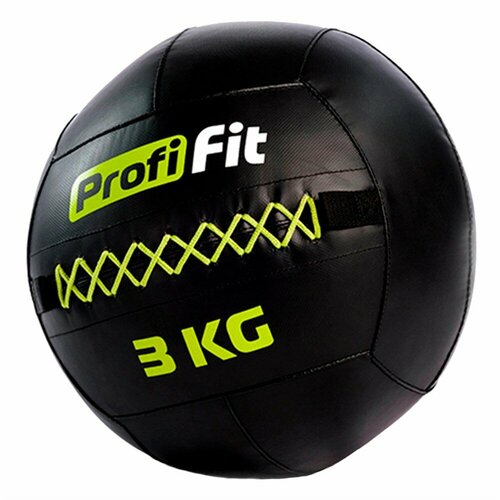 Медицинбол набивной (Wallball) PROFI-FIT, 3 кг