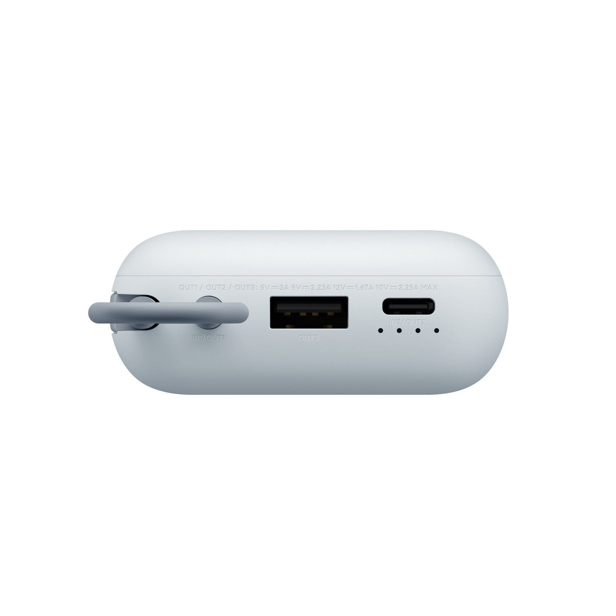 Портативный аккумулятор Xiaomi 33W Power Bank 10000mAh (Integrated Cable) Ice Blue GL (BHR9341GL) голубой — фото 1