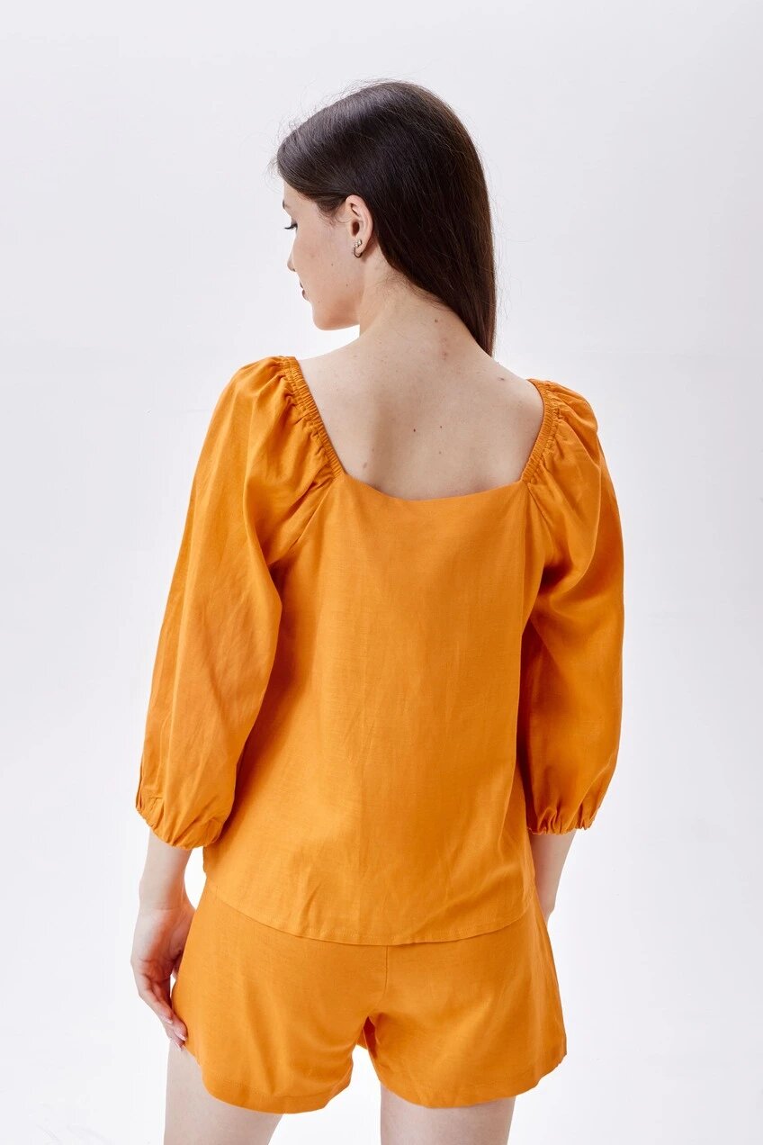 Блуза Selfie, размер L, оранжевый — фото 1