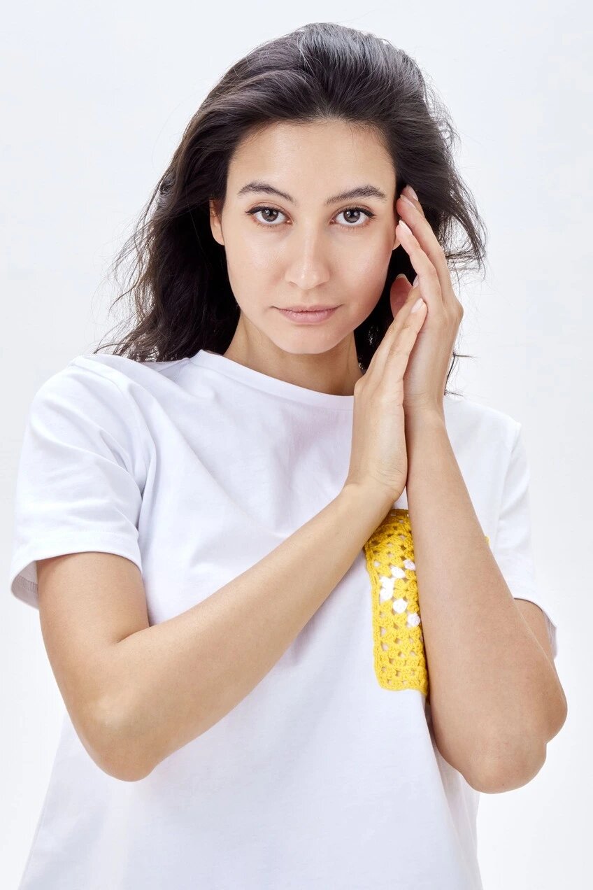 Футболка Selfie, размер XS, белый — фото 1