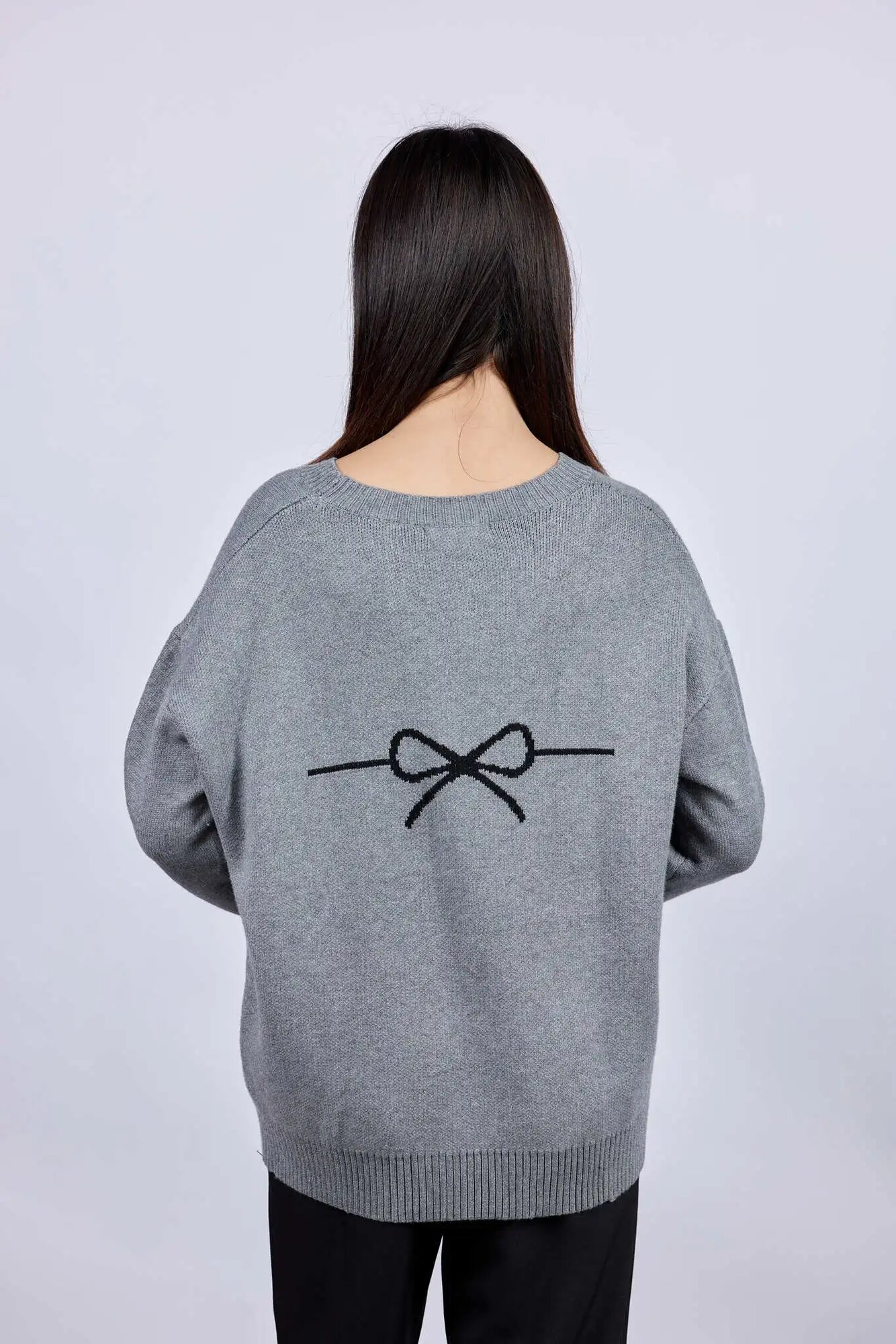 Свитер Selfie, размер L, , серый — фото 1