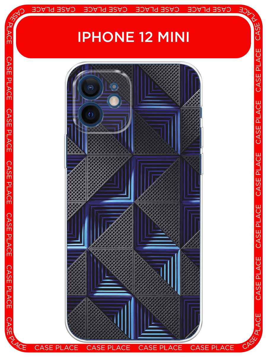 Чехол на Apple iPhone 12 mini / Айфон 12 Мини с принтом IBM