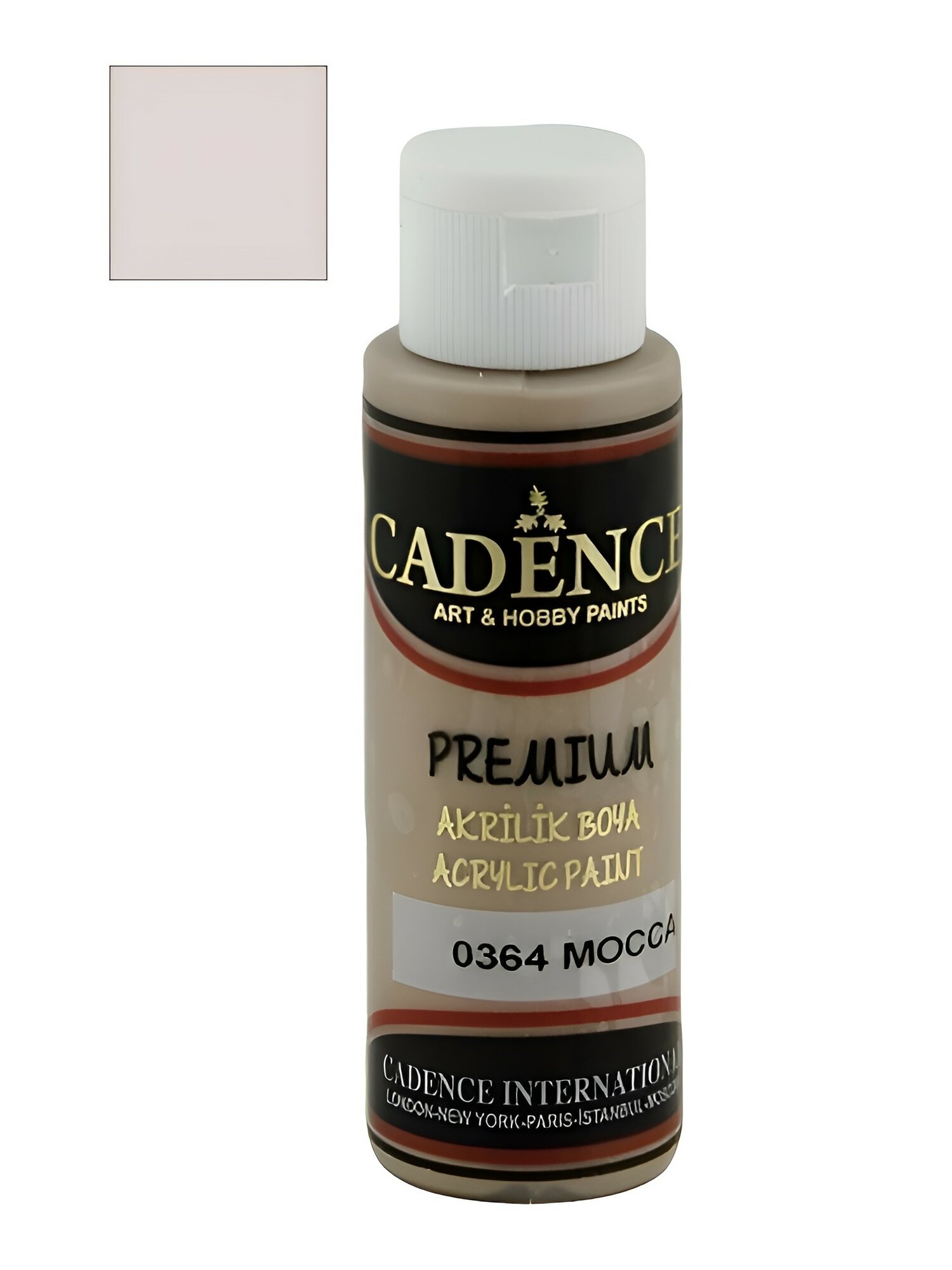 Акриловая краска Cadence Premium Acrylic Paint, 70 мл. Mocca-0364
