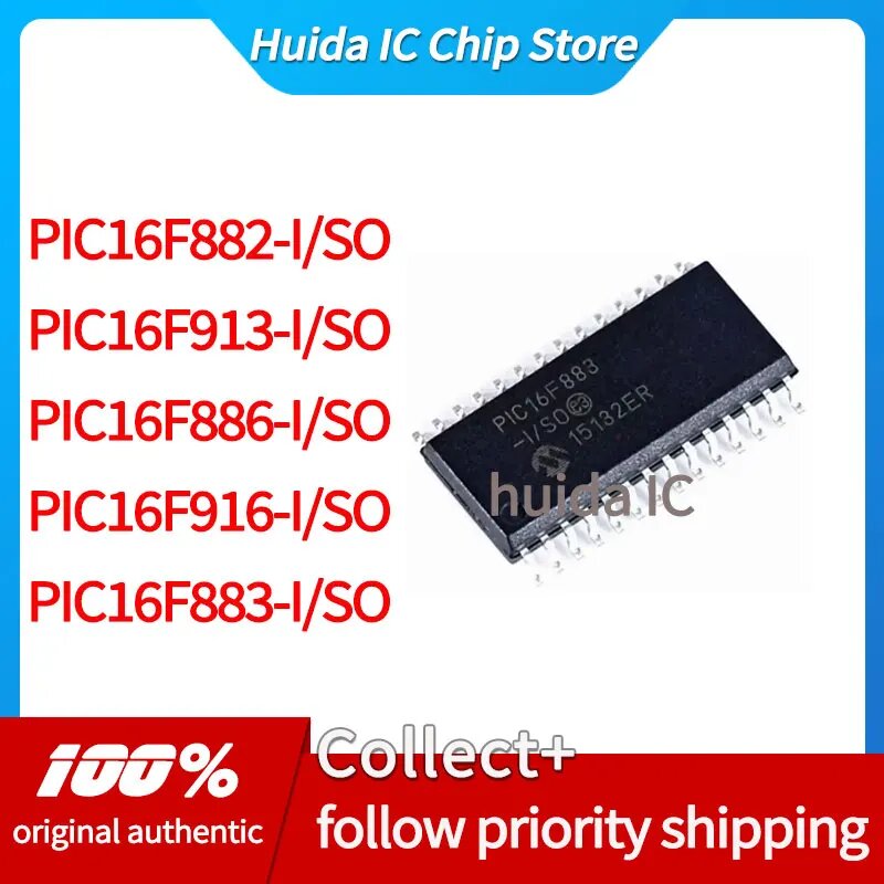 PIC16F886 PIC16F913 Оценочная плата PIC16F916-I/SO PIC16F883, PIC16F883-I SO