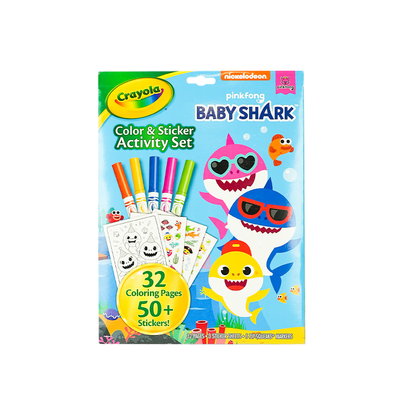Hui Er Le Shark Baby 3-in-1 Coloring Book - Complete Version A