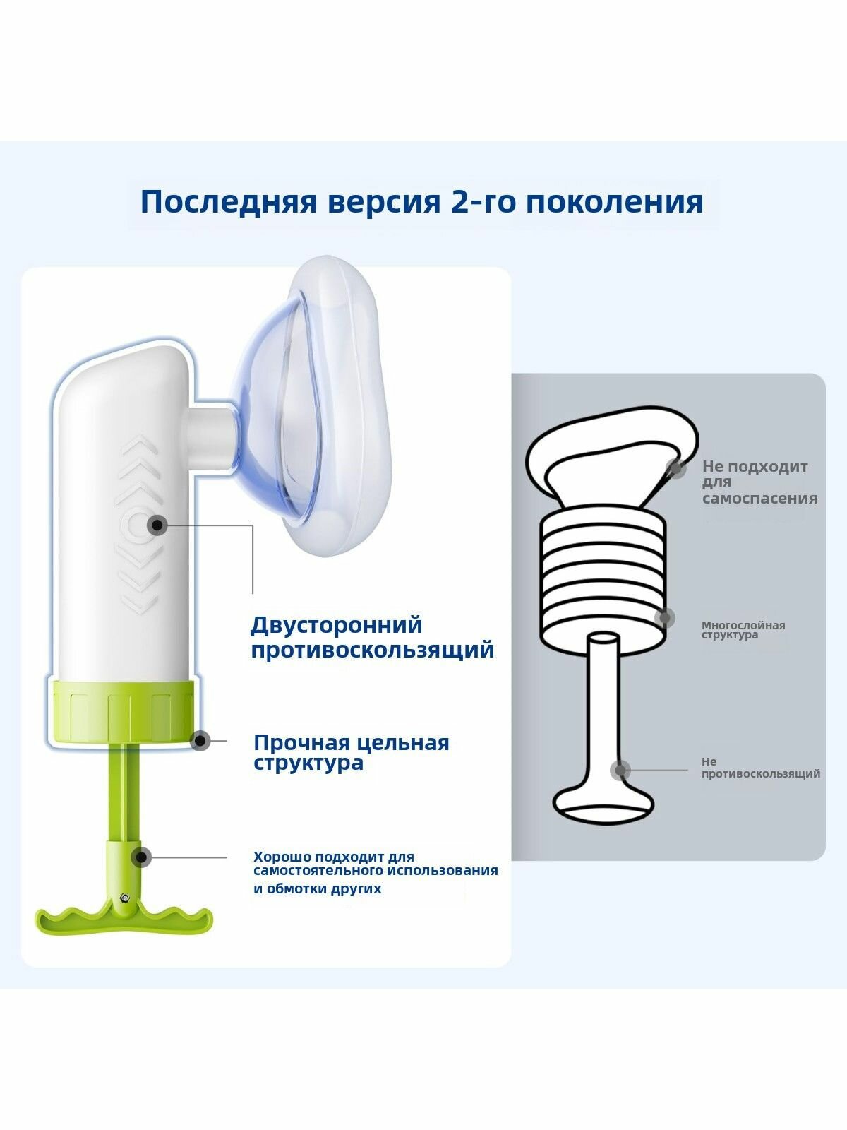 Изображение Устройство для спасения от удушья - портативный аспиратор первой помощи для детей и взрослых