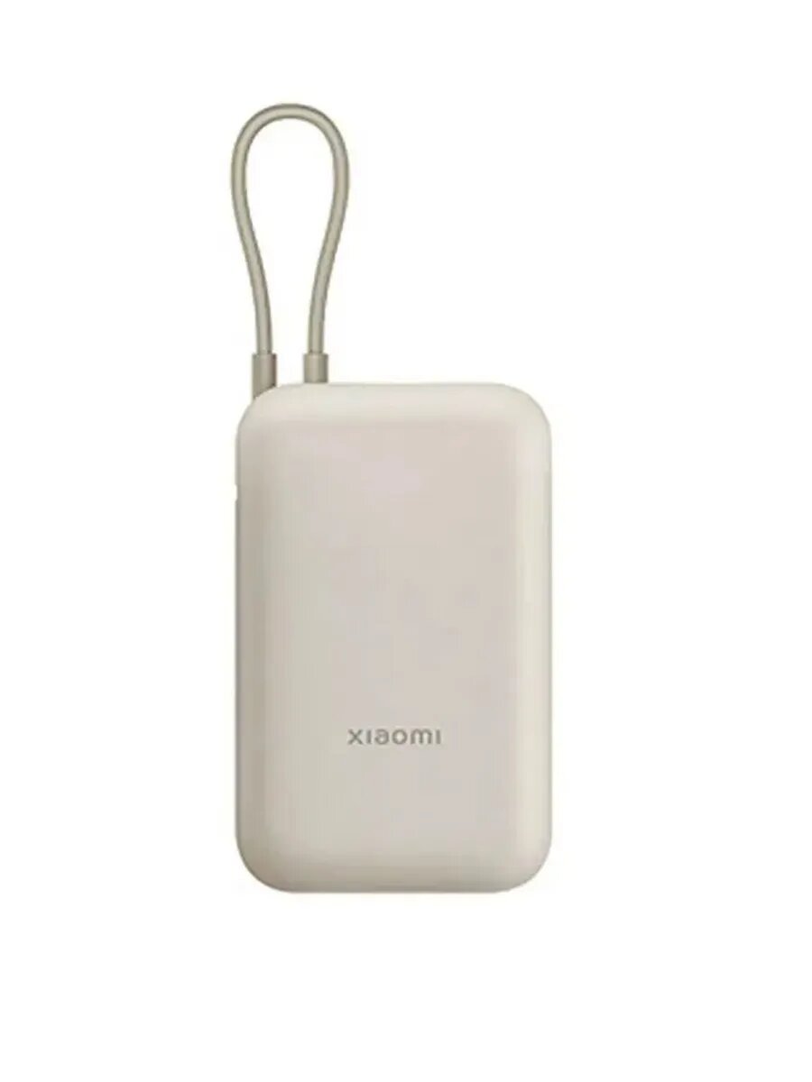 Внешний аккумулятор Xiaomi Power Bank 10000mAh (встроенный кабель) Tan GL