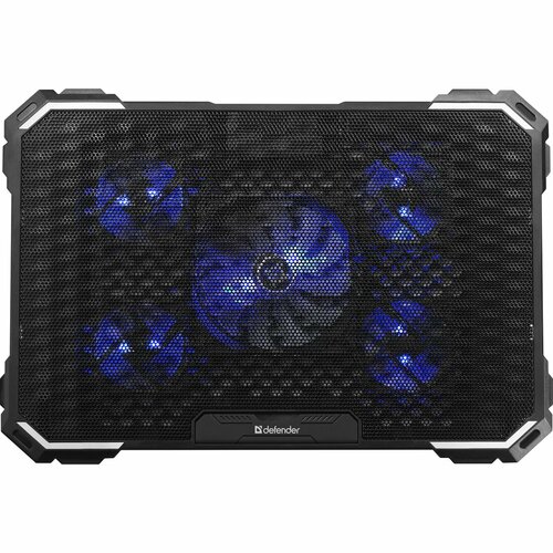 Подставка для ноутбука Defender NS-518 черный металл пластик макс диагональ 17 активное охлаждение кол-во вент 5 1115₽