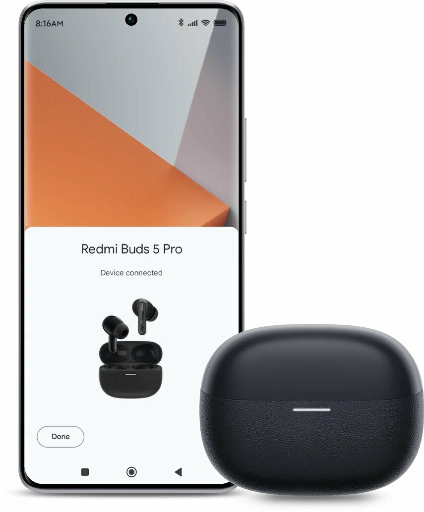 Беспроводные Xiaomi Redmi Buds 5 Pro , ANC, Type-C, qora . ORG — фото 1