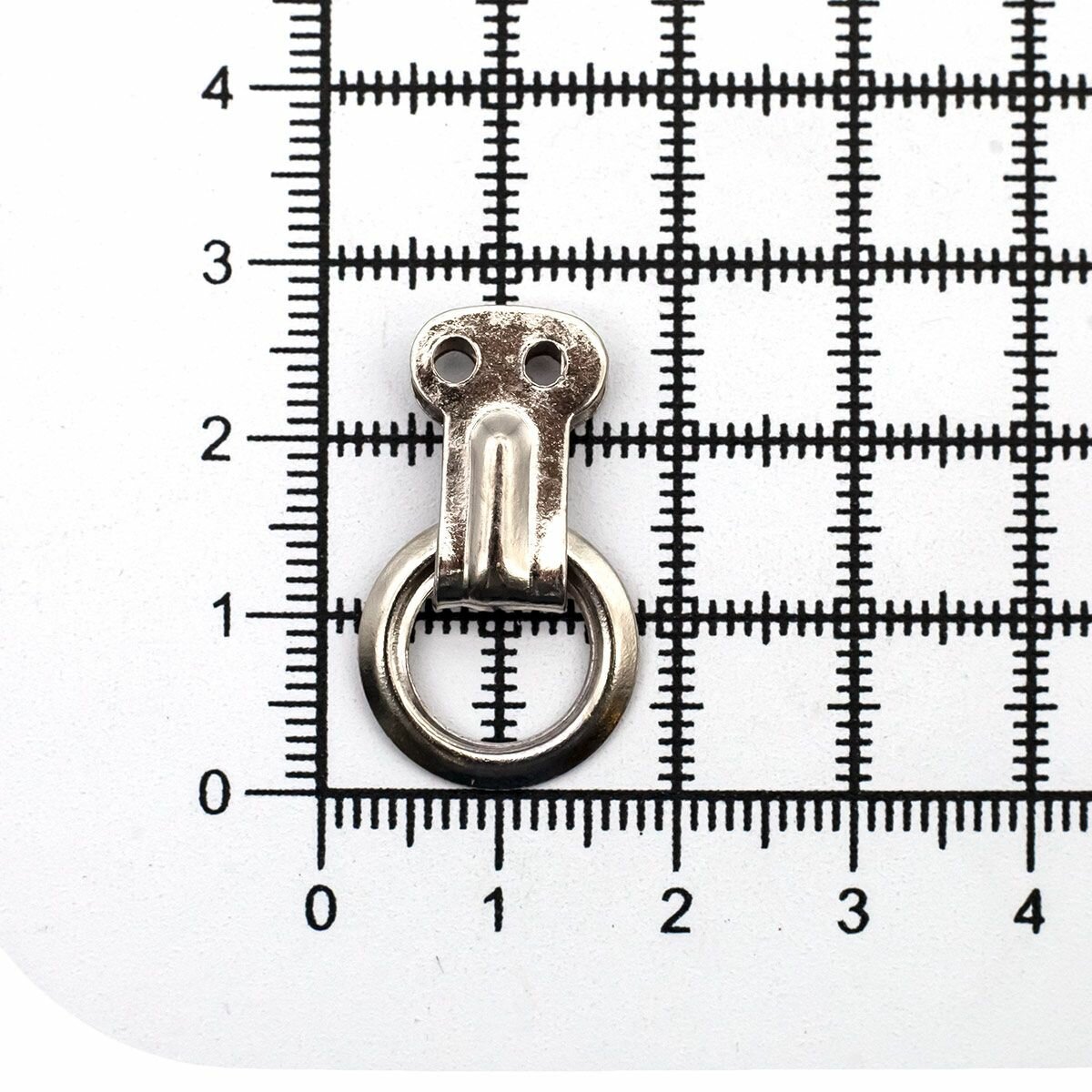 Кольцо ковровое с подвесом, 25 мм, диаметр 15 мм, цвет никель, Айрис, 100 шт — фото 1