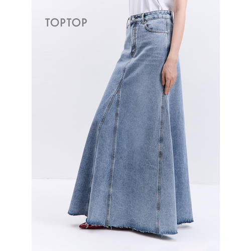 фото Юбка toptop, размер l, голубой