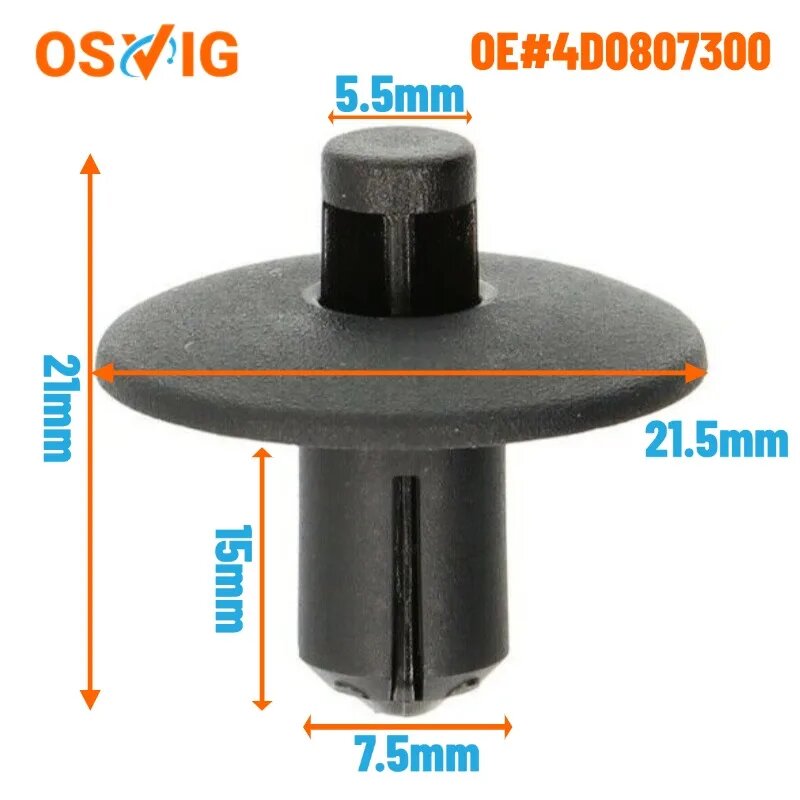 30шт OE # 4D 0807300 Зажимы для отделки панели фиксатора нажимного типа для VW AUDI A4 A5 A8L Q3 Q5 Q7 Q8 RS5 S8L 30PCS