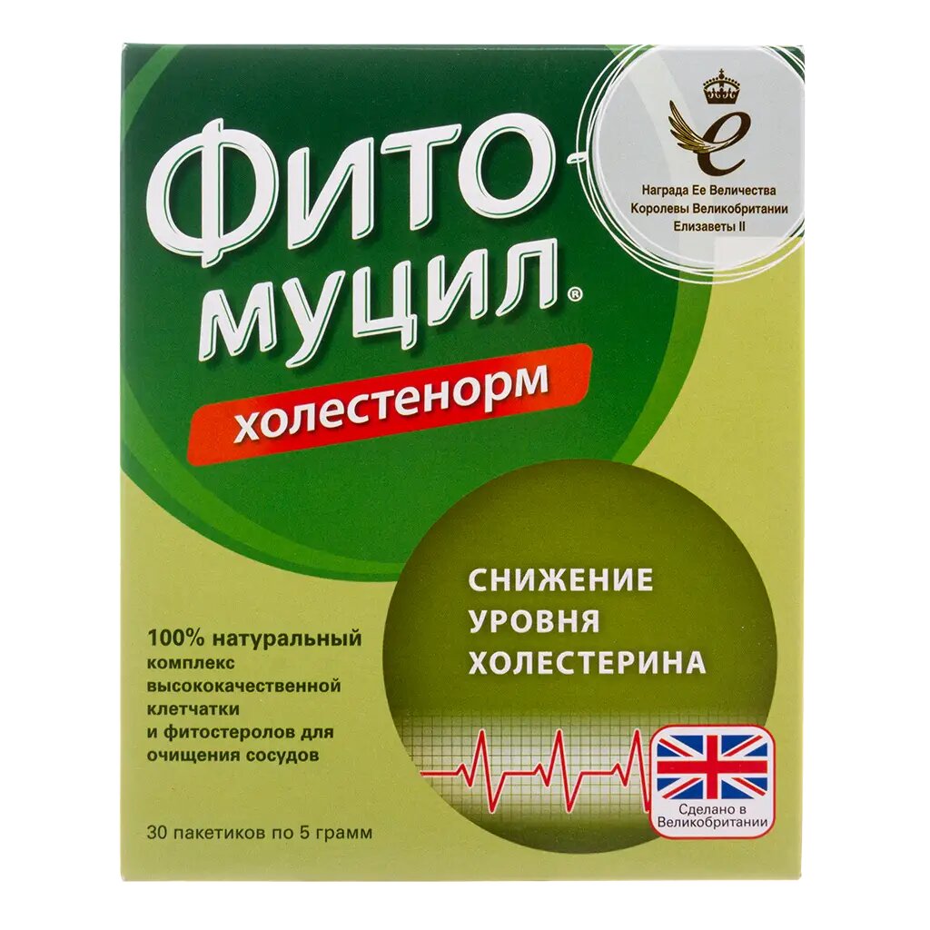 Фитомуцил Холестенорм порошок в пакетиках по 5 г 30 шт