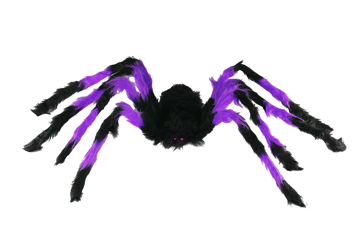 Паук двухцветный, 75см, для декора, фиолетовый, для Хэллоуина