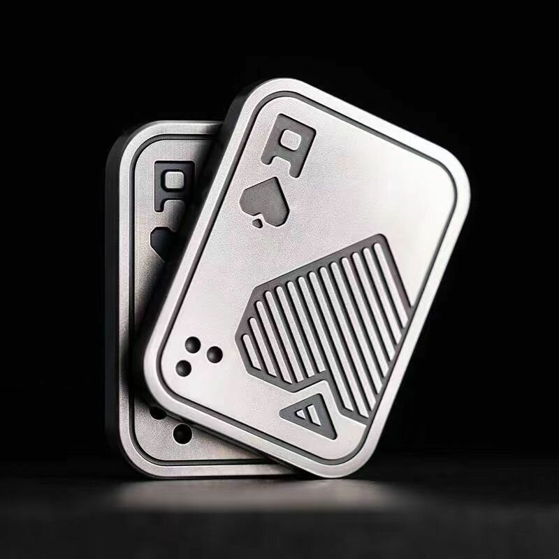 Игрушки непоседы для покера для взрослых, металлическая покерная нажимная карта Fidget Slider игрушка для снятия стресса
