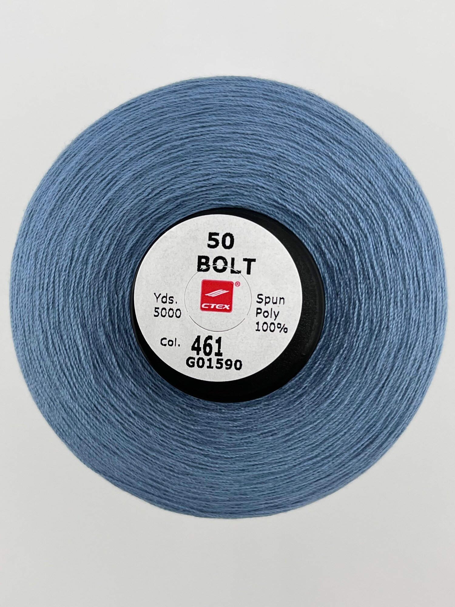 Нитки для шитья 20/2, 5000 ярдов, сероголубые — фото 1