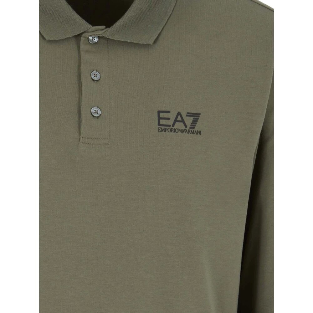 Поло EA7 EMPORIO ARMANI, размер L, хаки — фото 1