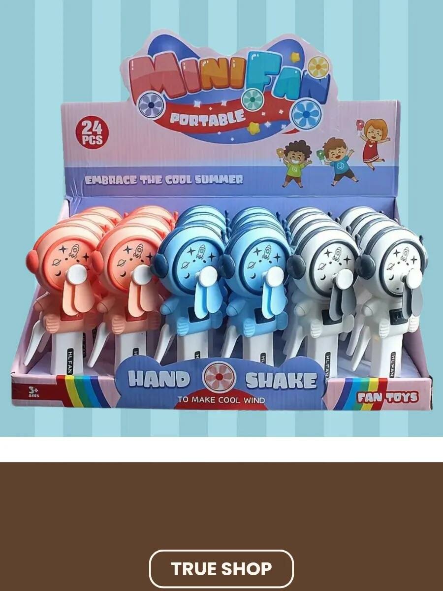 Мини-вентилятор, работающий от батареек, с возможностью зарядки через мини-USB — фото 1