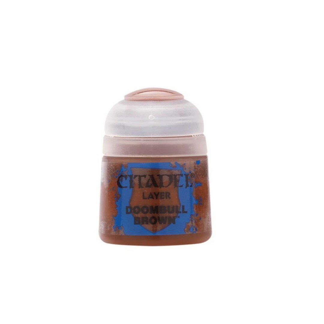 Краска акриловая Citadel Layer: Doombull Brown / Бурый Бык Рока (12 мл.)