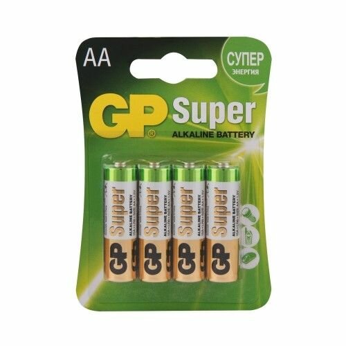 Батарейка AA LR6 Alkaline 4 шт в блистере Super