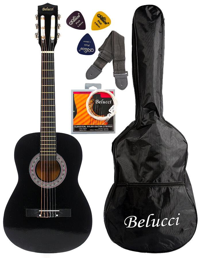Классическая гитара bellucci 3/4 — купить по низкой цене на