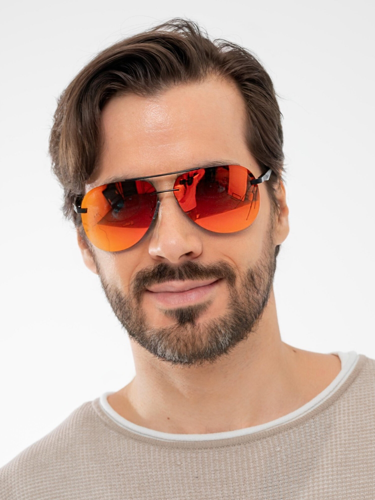 Солнцезащитные очки Zabologen, оранжевый — фото 1