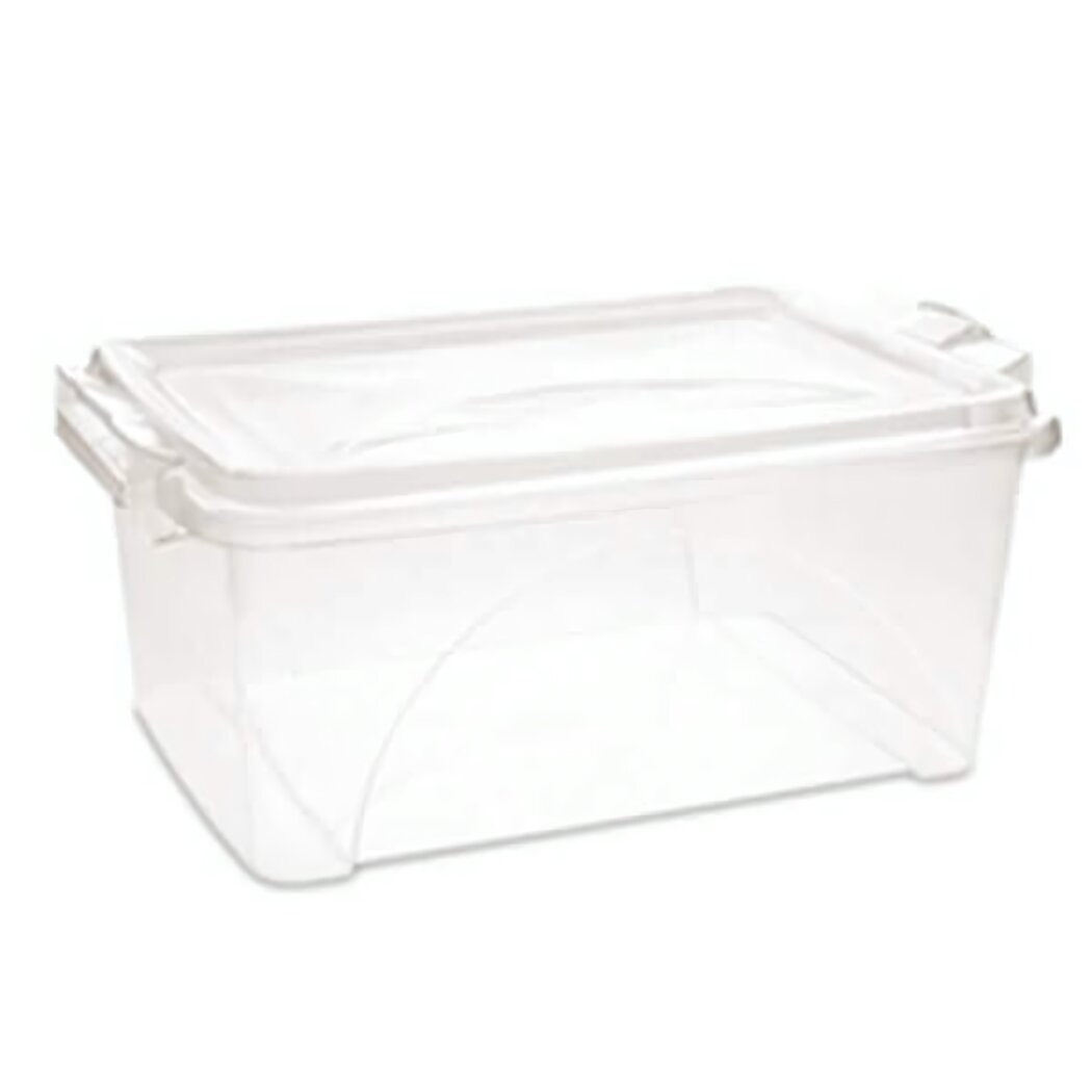 Контейнер для хранения «стар» 22 л, пластик прозрачный, 47х31.5х23.3 см, с ручками и герметичной крышкой